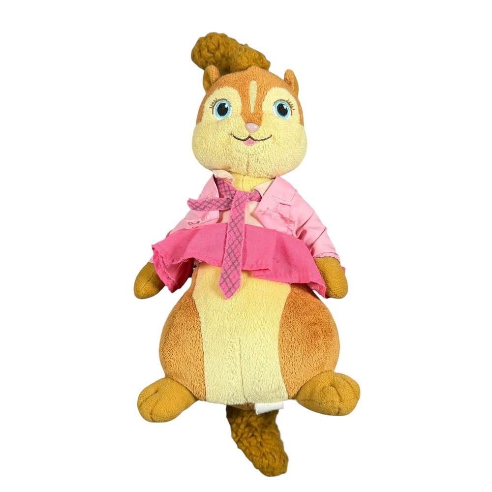 Alvin and the Chipmunks Chipwrecked Brittany Miller Plush 11 Inch Chipette Pink